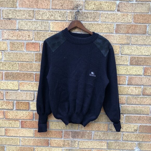 Vintage Burberrys 100% Pure New Wool Sweater Small - Picture 7 of 10